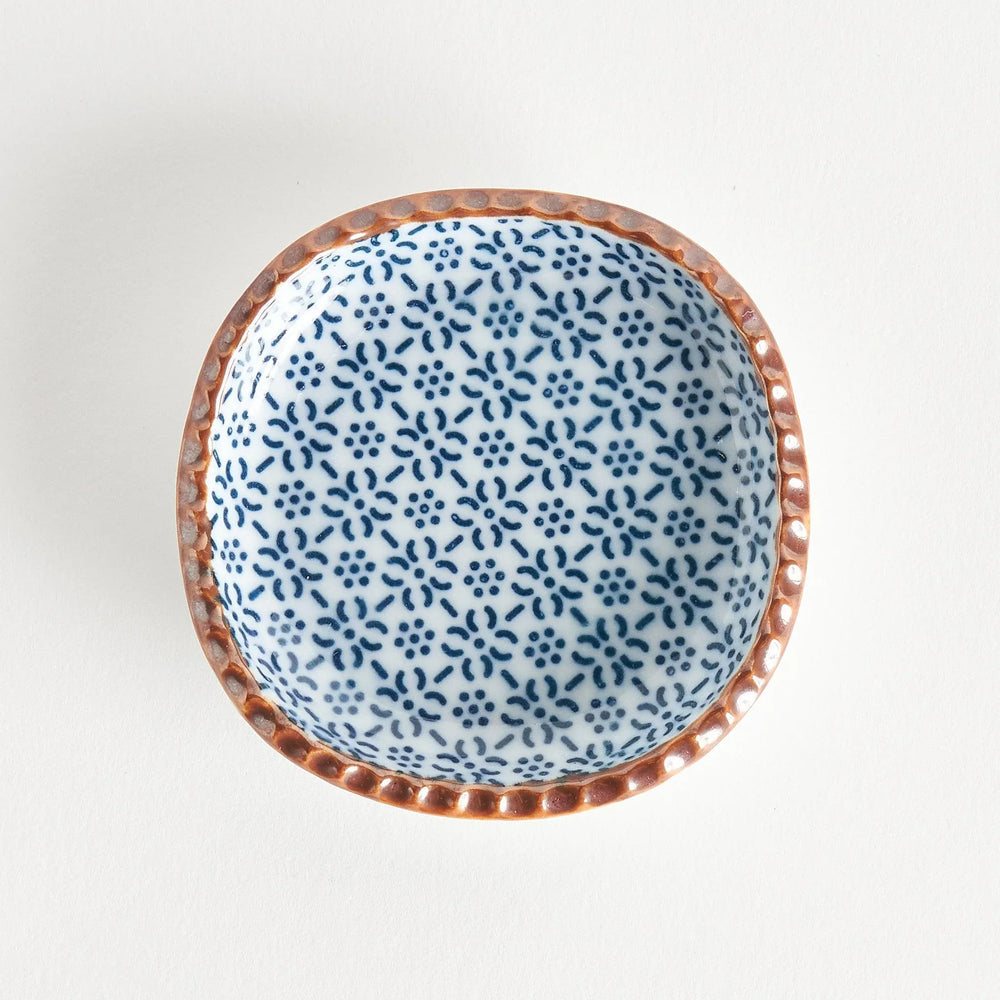 Dark Blue Sesame Square Sauce Dish