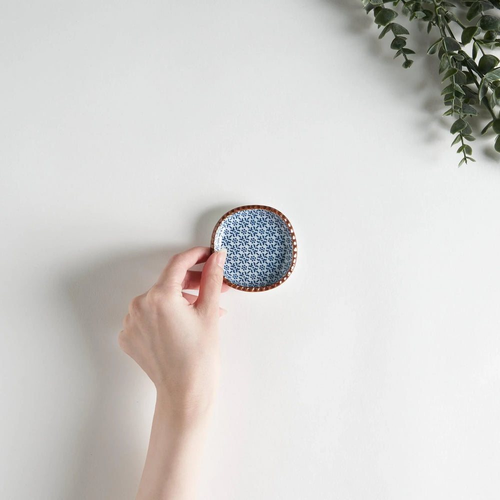 Dark Blue Sesame Square Sauce Dish - Image 3