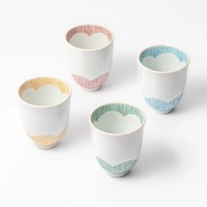 Plum Petal Stripe Tea Cup