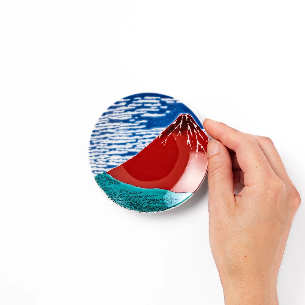 Hokusai Red Fuji Sauce Dish - Image 2