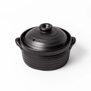 Black Clay 2-Cup Rice Induction Compatible Donabe