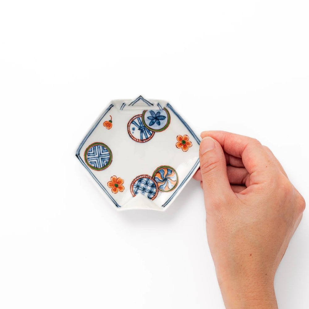 Geometric Circle Origami Sauce Dish - Image 2