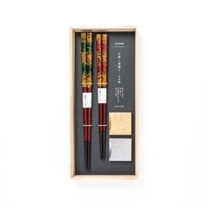 Lacquer Chopstick Set with Elegant Chopstick Rests
