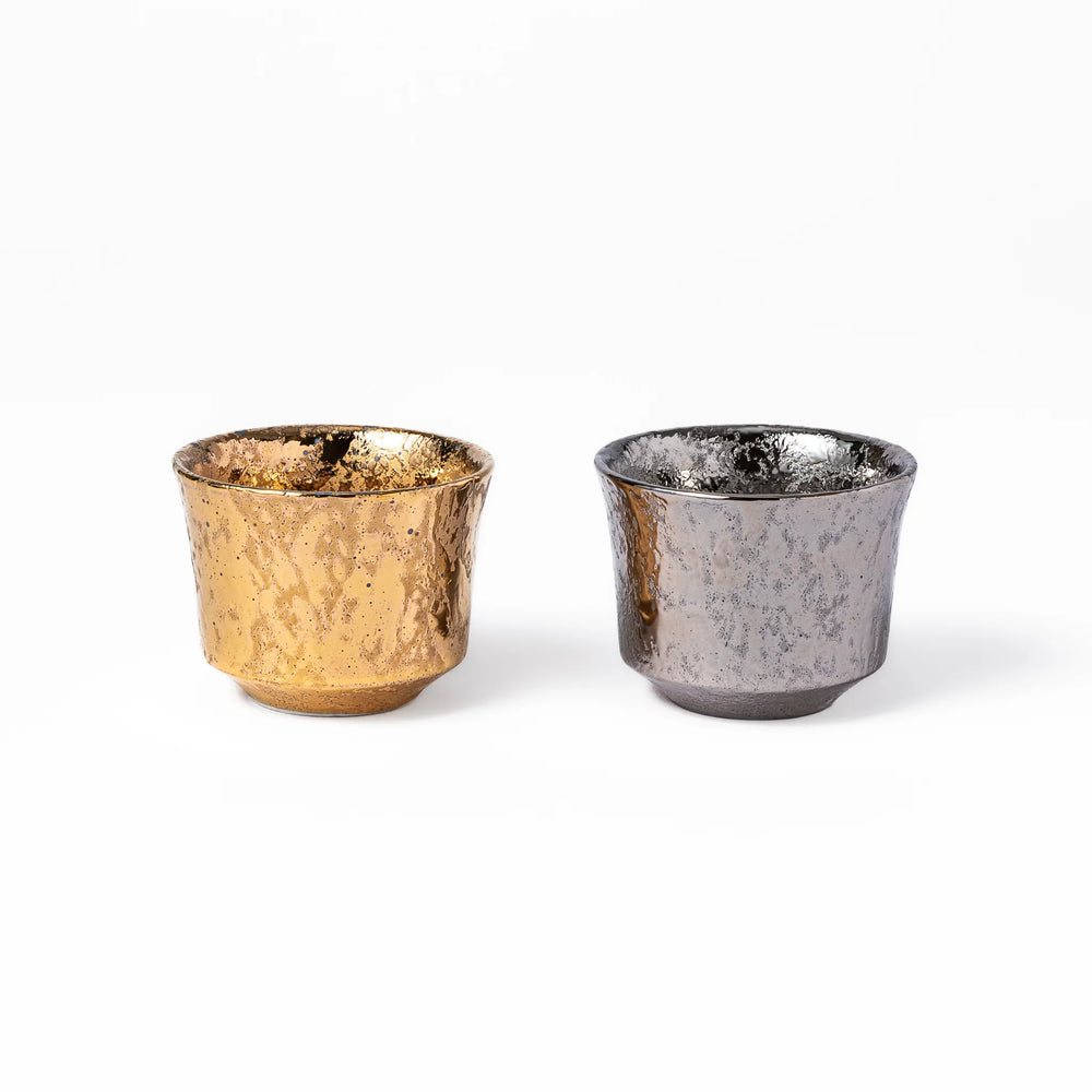 Gold and Silver Sake Cup Set