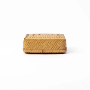 Japanese Ajiro Weave Bamboo Bento Box