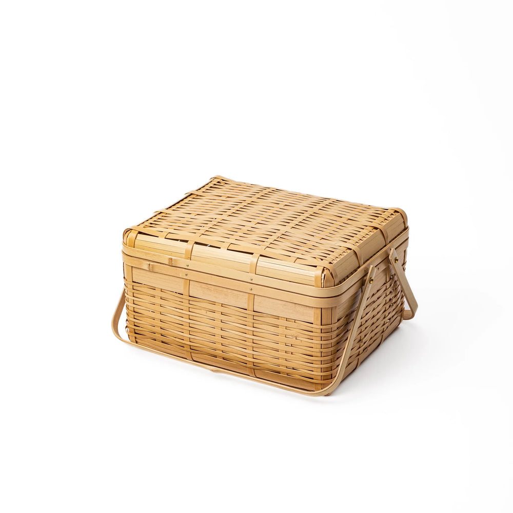Bamboo Lidded Storage Basket - Image 3