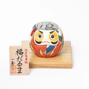 Handcrafted Japanese Woodblock Print Daruma